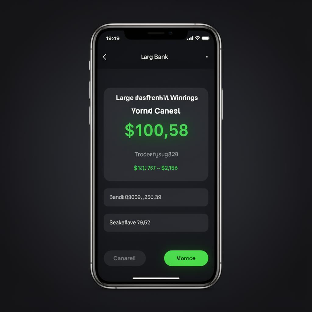 Withdrawal screenshot